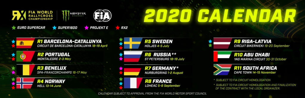 08 Rallycross World | FIA World Rallycross Championship 2020 calendar World RX
