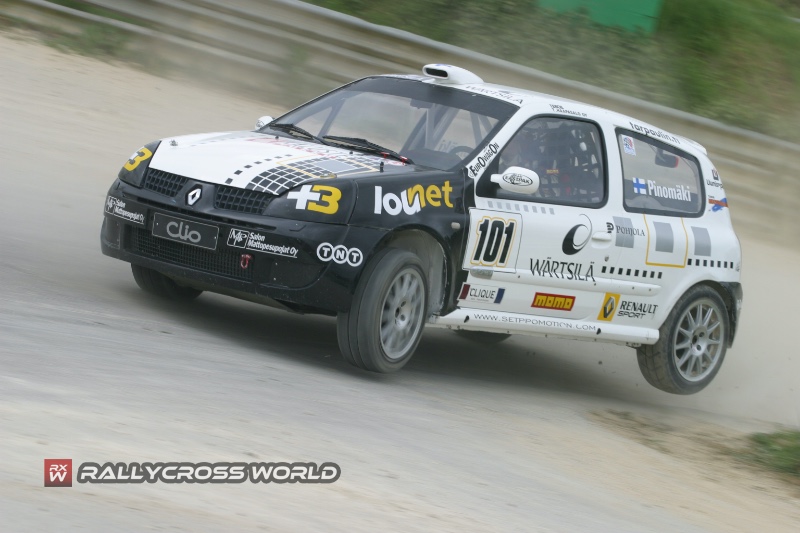 Rallycross World | Jussi Pinomaki, renault clio, essay (FRA) 2005 European Rallycross