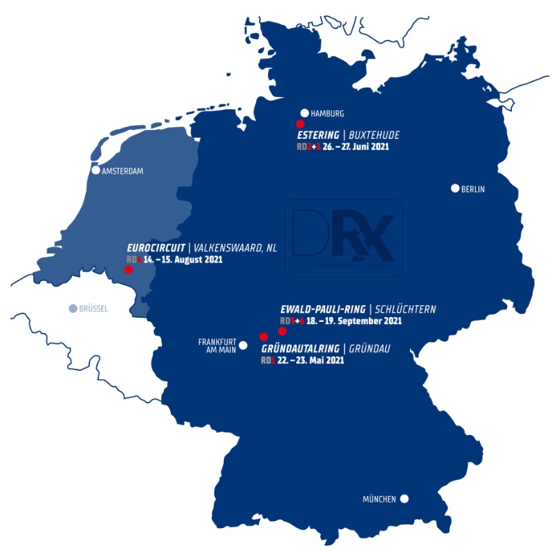 Rallycross World | German Rallycross Championship, DRX, 2021 calendar