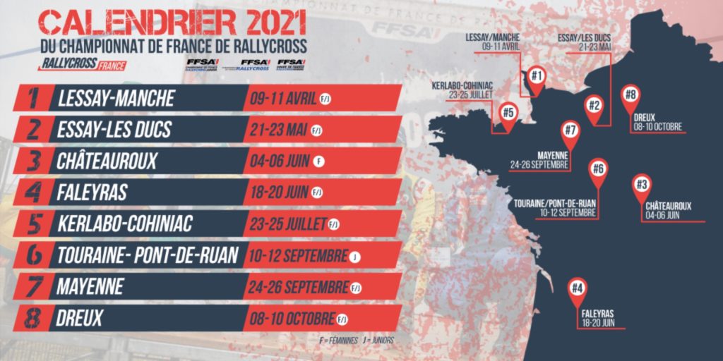 Rallycross World | Rallycross France, 2021 calendar